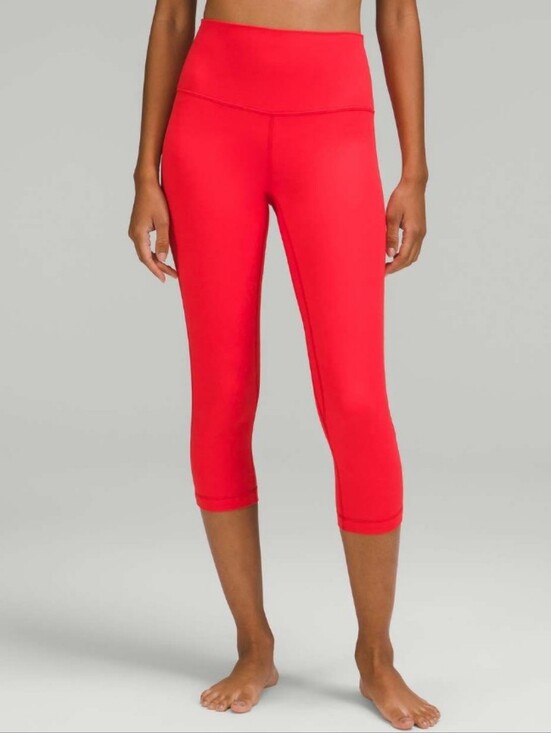 lululemon athletica Pants - Lululemon Align High-Rise Pant Double Lined 21" Love Red Size 10
